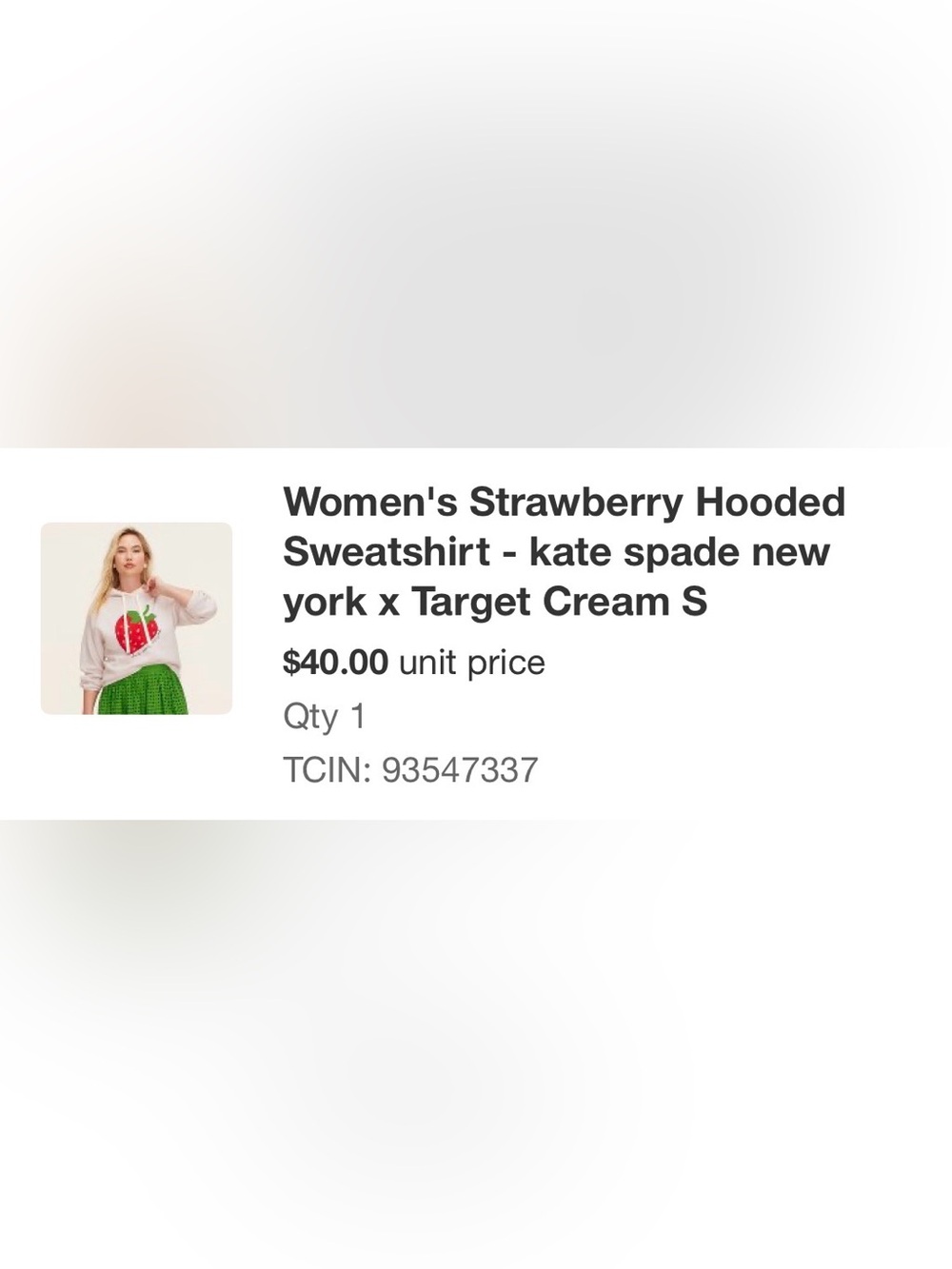 Kate Spade-Embroidered Strawberry Hooded Sweatshirt & Shorts - Picture 8 of 9